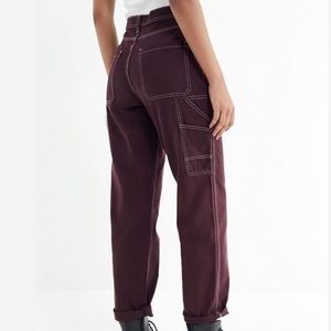 urban outfitters bdg maroon utility pants